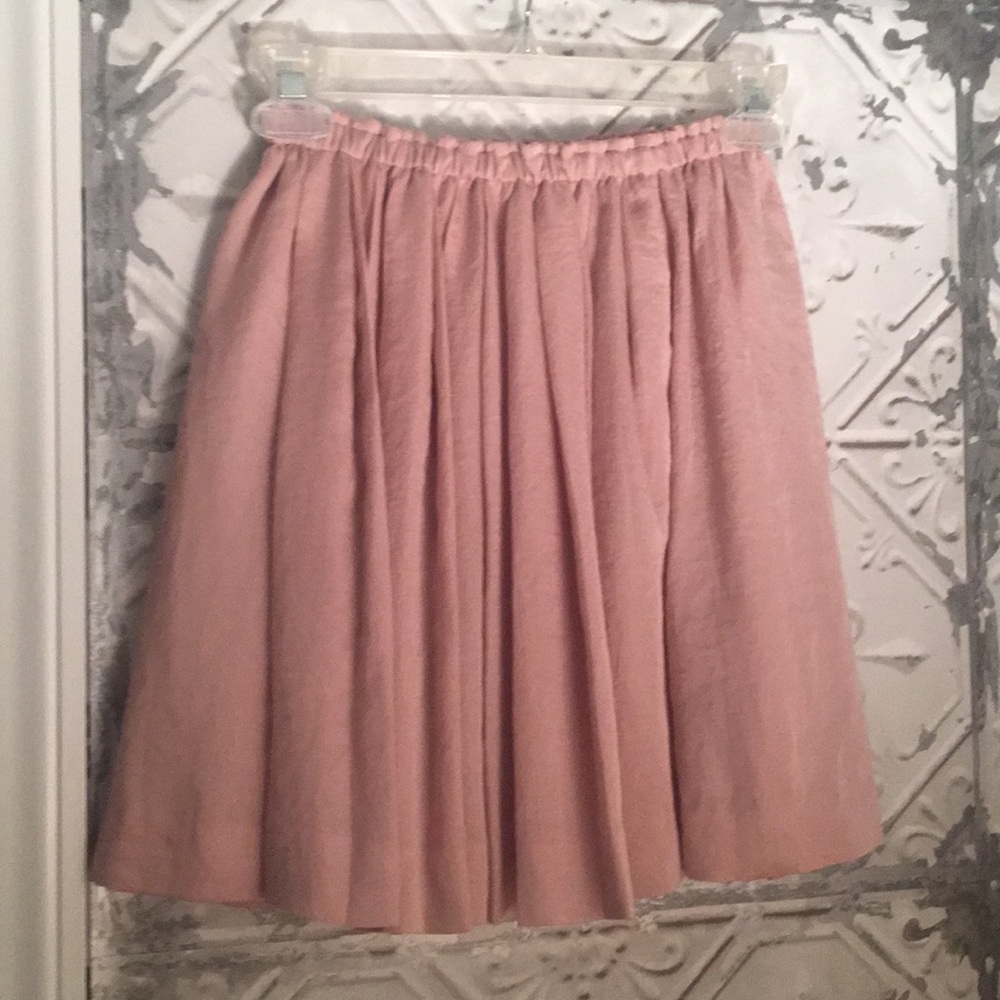 Light pink silk skirt